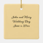 Katzenbräune und groom-gelbe Variante Keramikornament (Rückseite)