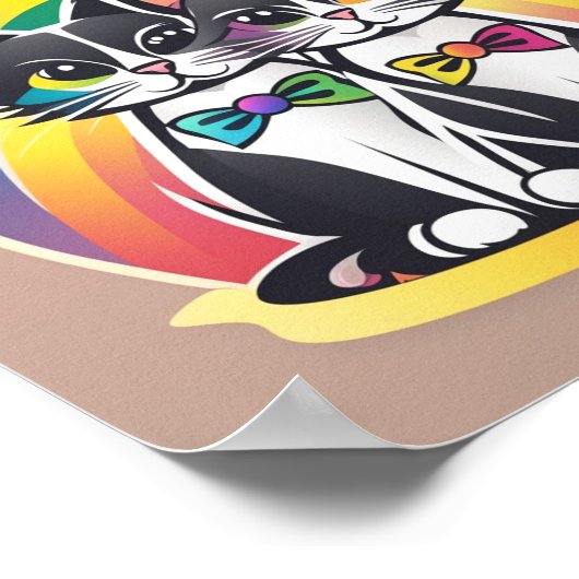 KatzenBRIDE UND GRUPPE Poster (Ecke)