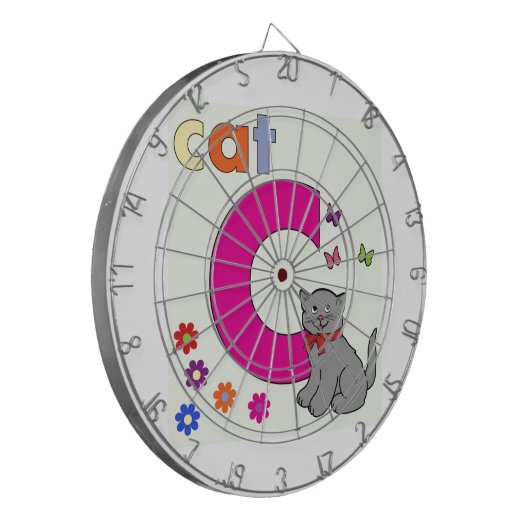Katzenbrief C Dartscheibe (Vorderseite Links)