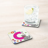 Katzenbrief C Getränkeuntersetzer (Rechte Seite)