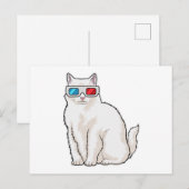 Katzenbrille Postkarte (Vorne/Hinten)
