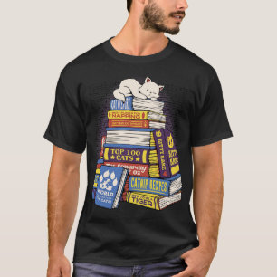 Katzenbücher Feline Bibliothek von Tobe Fonseca T-Shirt
