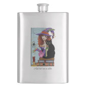 Katzenbücher, Hexereien Flachmann (Vorderseite)