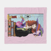 Katzenbücher, Hexereien Fleecedecke (Vorderseite (Horizontal))