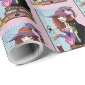 Katzenbücher, Hexereien Geschenkpapier (Rolleneckpunkt)