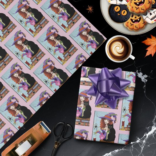 Katzenbücher, Hexereien Geschenkpapier