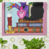 Katzenbücher, Hexereien Geschirrtuch (Gefaltet)