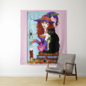 Katzenbücher, Hexereien Wandteppich (Beispiel)