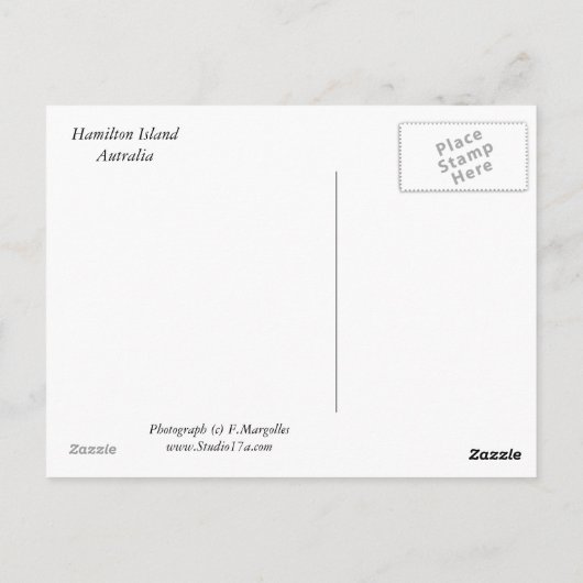 Katzenbucht Postkarte (Rückseite)