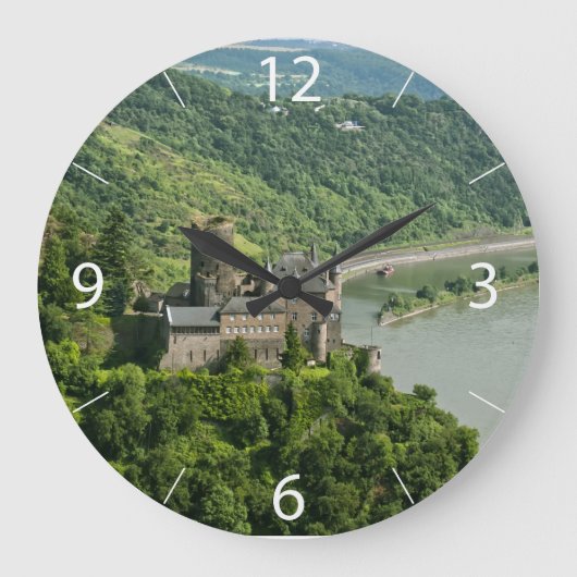 Katzenburg Große Wanduhr (Vorderseite)