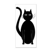 KatzenCartoon Silhouette Briefmarke Gummistempel (Prägung)