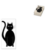 KatzenCartoon Silhouette Briefmarke Gummistempel (Stempel)