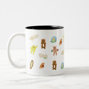 KatzenCartoon wiederholen Tasse