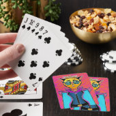 Katzencharakter-Design Spielkarten (In Situ)