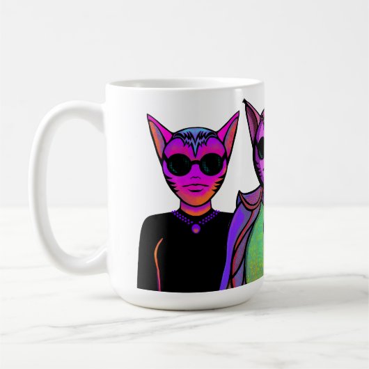 Katzencharakter Kaffeetasse (Links)