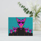 Katzencharakter Postkarte (Stehend Vorderseite)