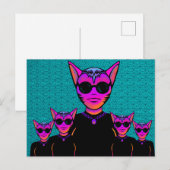 Katzencharakter Postkarte (Vorne/Hinten)