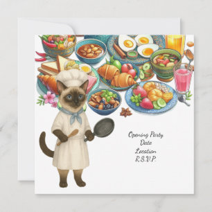 Katzenchef-Kochparty für Katzenliebhaber  Einladung