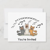 Katzenchor Einladung (Vorderseite)