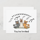 Katzenchor Einladung (Vorne/Hinten)