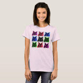 Katzencollage mit 9 Leben T-Shirt (Vorne ganz)