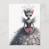 Katzendame der Geschichten Postkarte (Vorderseite)