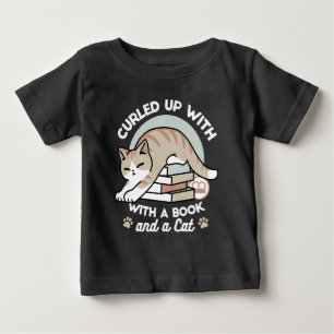 Katzendarstellung buchen - aufgerollt und gemütlic baby t-shirt