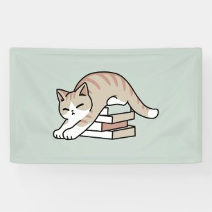 Katzendarstellung buchen - aufgerollt und gemütlic banner
