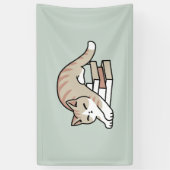 Katzendarstellung buchen - aufgerollt und gemütlic banner (Vertikal)