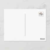 Katzendarstellung buchen - aufgerollt und gemütlic postkarte (Rückseite)