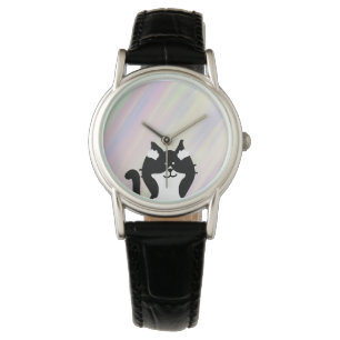 Katzendecke Ohren mit Hintergrund Armbanduhr