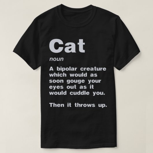 Katzendefinition T-Shirt (Design vorne)