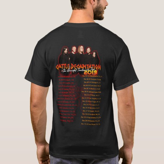 KATZENDEKAPITATION TOUR 2019 T-Shirt (Rückseite)