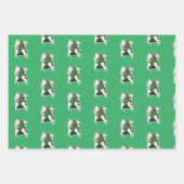 Katzendekoration Weihnachtsbaum Geschenkpapier Set (Vorderseite 3)