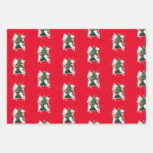 Katzendekoration Weihnachtsbaum Geschenkpapier Set (Vorderseite)