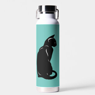 Katzendesign auf dem Kupfer-Vakuum isoliert Trinkflasche
