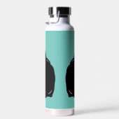 Katzendesign auf dem Kupfer-Vakuum isoliert Trinkflasche (Rechts)