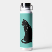 Katzendesign auf dem Kupfer-Vakuum isoliert Trinkflasche (Rückseite)