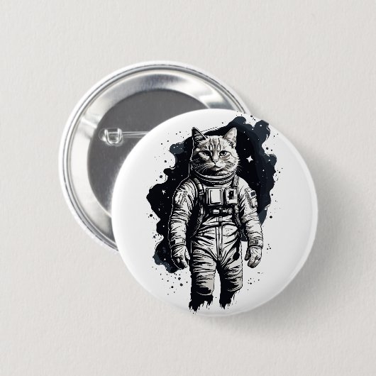 Katzendesign Button (Vorne & Hinten)