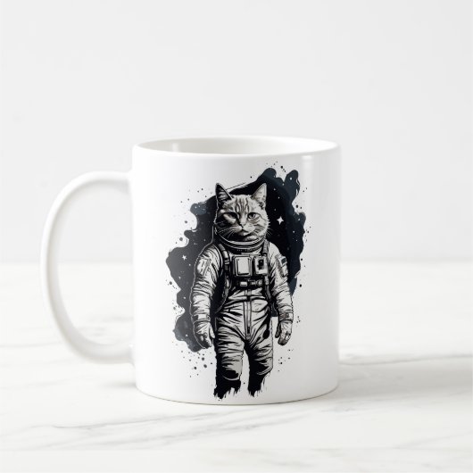Katzendesign Kaffeetasse (Links)
