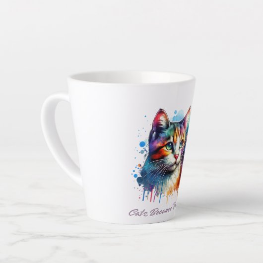 Katzendesign Milchtasse (Linke Ecke)