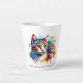 Katzendesign Milchtasse (Vorderseite)
