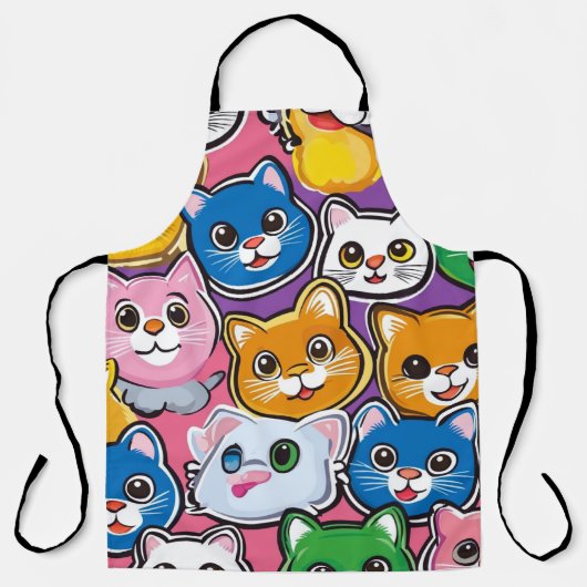 Katzendesign Schürze (Vorderseite)