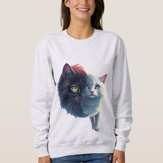 Katzendesign-Sweatshirts 2 Sweatshirt (Vorderseite)