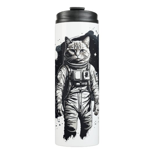 Katzendesign Thermosbecher (Vorderseite)