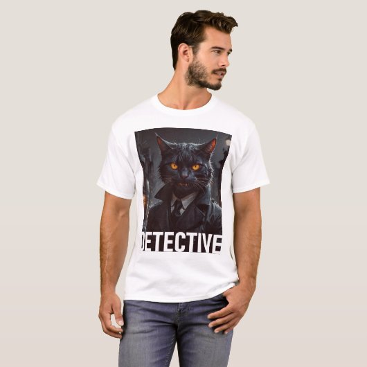 Katzendetektiv T-Shirt (Vorne ganz)