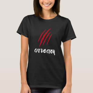 Katzendiabetes Spritze Helikopter Katzenmama Vater T-Shirt