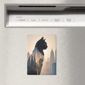 Katzendoppelexposition Haustiere Tierleben Magnet (In Situ (Geschirrspüler))
