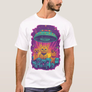 Katzenentführungskommando Lustiger Alien-Kitty-Sc T-Shirt