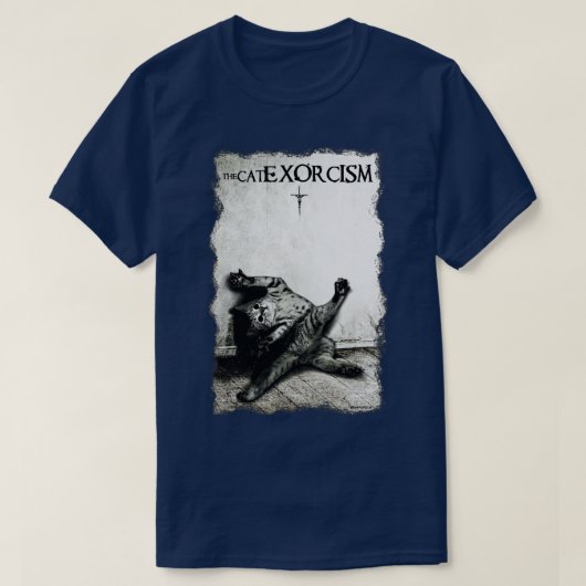 Katzenexorzismus T-Shirt (Design vorne)